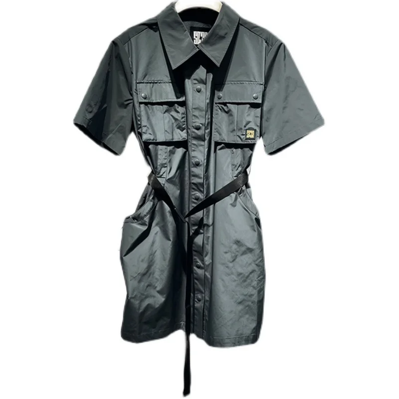 

Summer Golf Wear 2023 New fashion Skirt Waist Tightened Slim Function Buttoned Belt Cargo Dress Woman