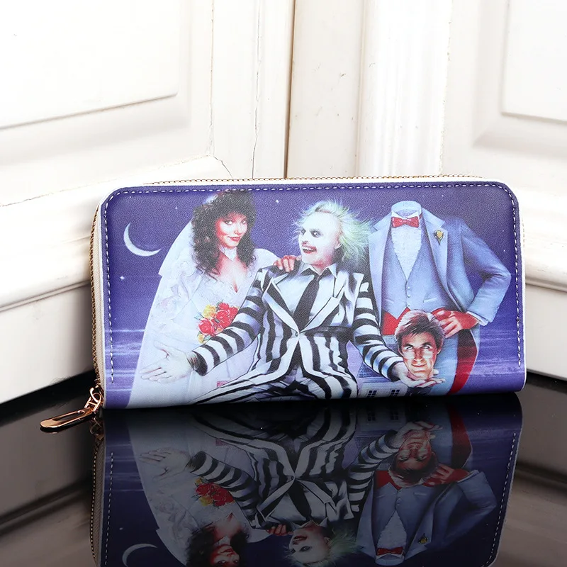 Мультяшный Кошмар перед Рождеством Джек Скеллингтона ПУ кошелек