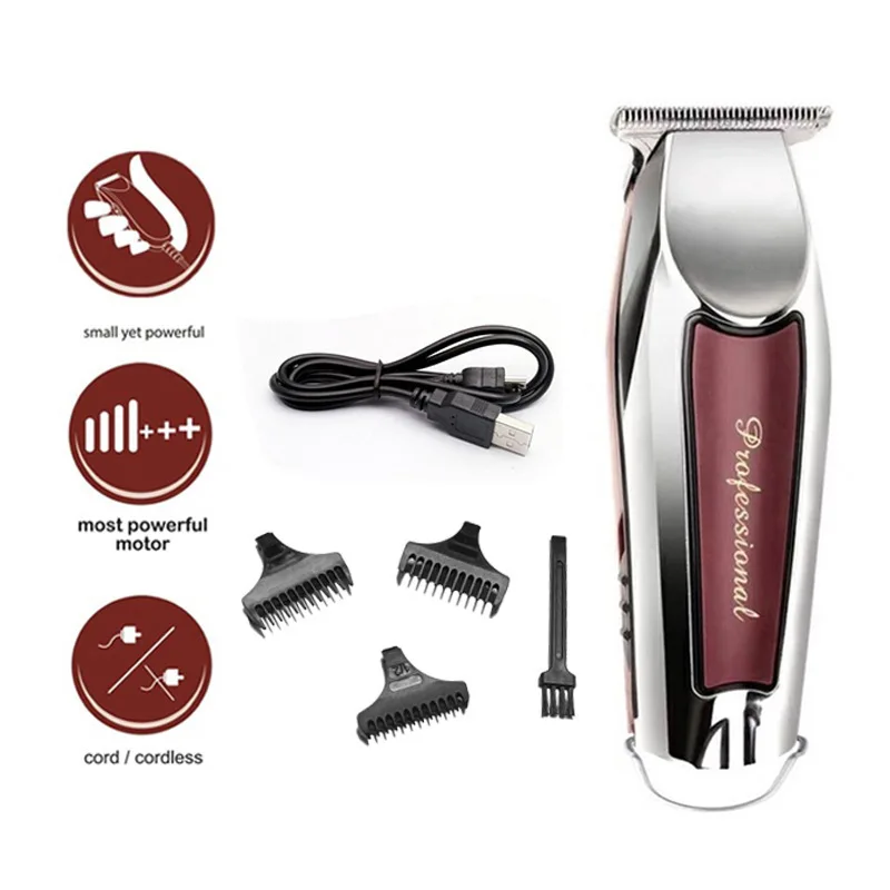 

Rechargeable cordless hair trimmer for men grooming professional electric hair clipper beard hair cutting machine edge outline
