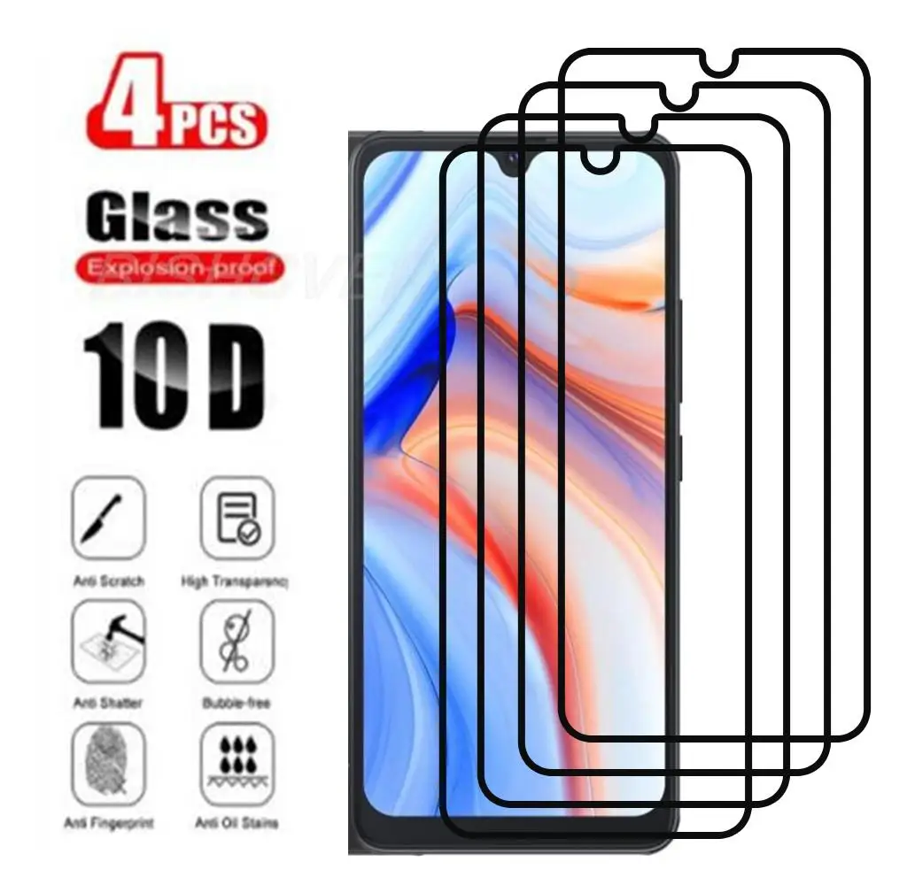 

4PCS Full Cover For Cubot Note8 Note8 Tempered Glass For Cubot Note 8 5.5" Protective Phone Screen Protectors Film