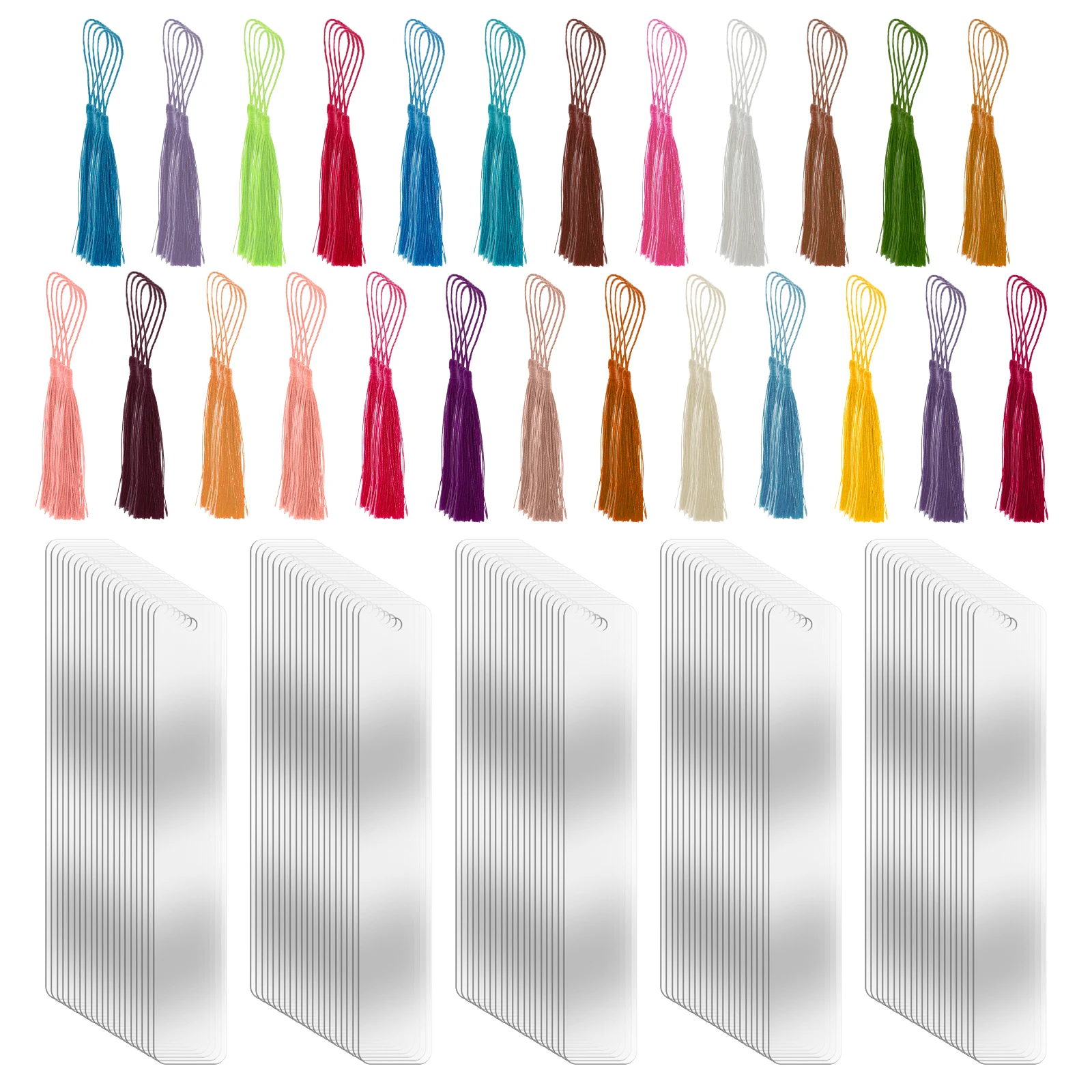 

Прозрачные акриловые закладки 200 шт.