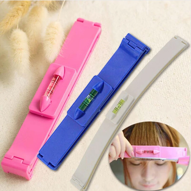 

DIY Women Hairstyle Trimmer Fringe Cut Tool Guide For Clipper Comb Guide For Cute Hair Bang Level Ruler Hair Accessories