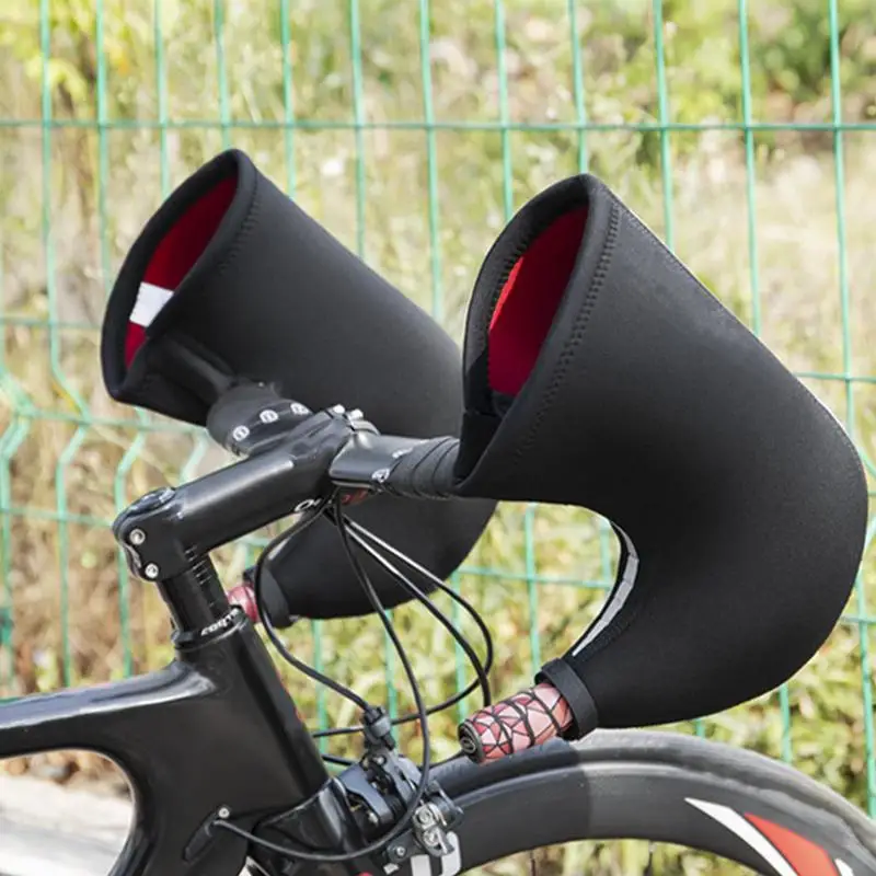 Варежки на руль велосипедные водонепроницаемые варежки для рук ветрозащитные