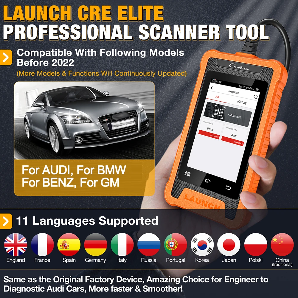 LAUNCH X431 Elite автомобильные профессиональные полнофункциональные диагностические