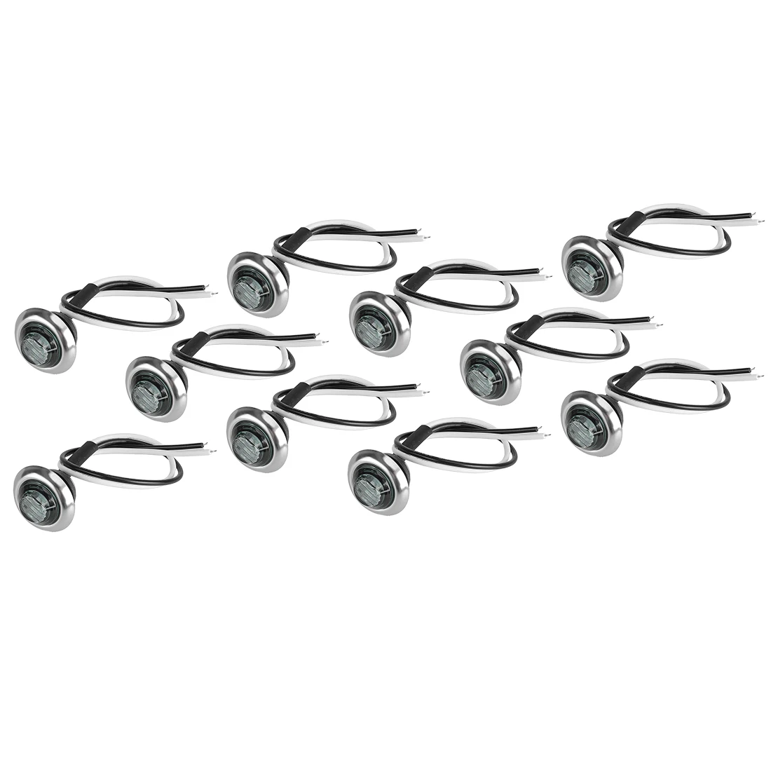 10 шт. Голубые Круглые боковые мини-маркеры для автомобиля грузовика прицепа