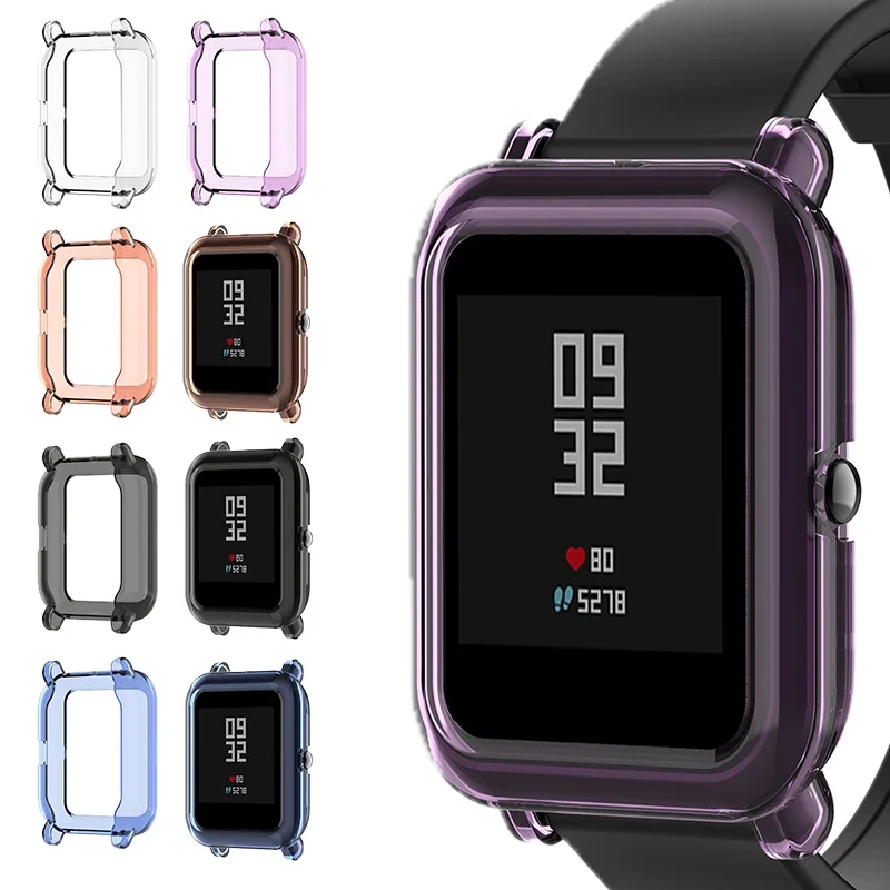 

Чехол из ТПУ для Huami Amazfit Bip/bip Lite/Midong Youth Edition, средней яркости, умные часы, защитный чехол с защитой от царапин