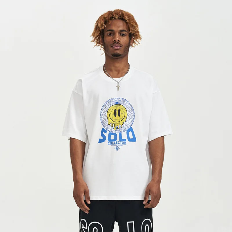 

Hip Hop Theme Fashion Hip Hop Retro Loose Short Sleeves