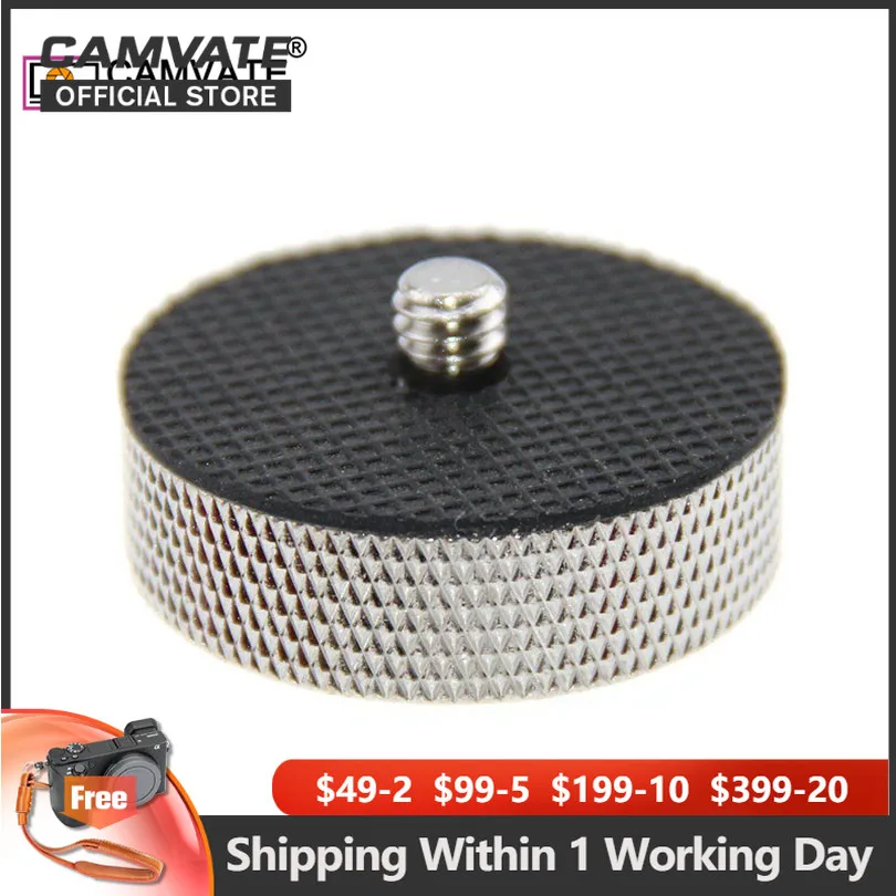 

CAMVATE 3/8"-16 female to 1/4"-20 male Screw Adapter Conversion for Camera Tripod Monopod Light Stand Photography Accessories