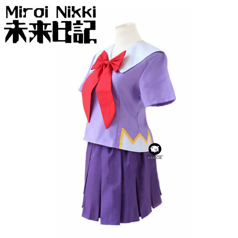 Горячий дневник будущего Gasai Yuno Mirai Nikki школьная форма костюм для косплея