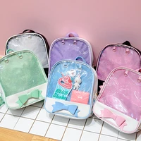 clear transparent backpacks women harajuku bow knot itabags bags school bags for teenager girls designer ita bag bookbag bolsa