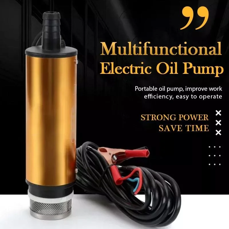 

Portable Mini 12V 24V DC Electric Submersible Pump For Pumping Diesel Oil Water Aluminum Alloy Shell 12L/min Fuel Transfer Pump