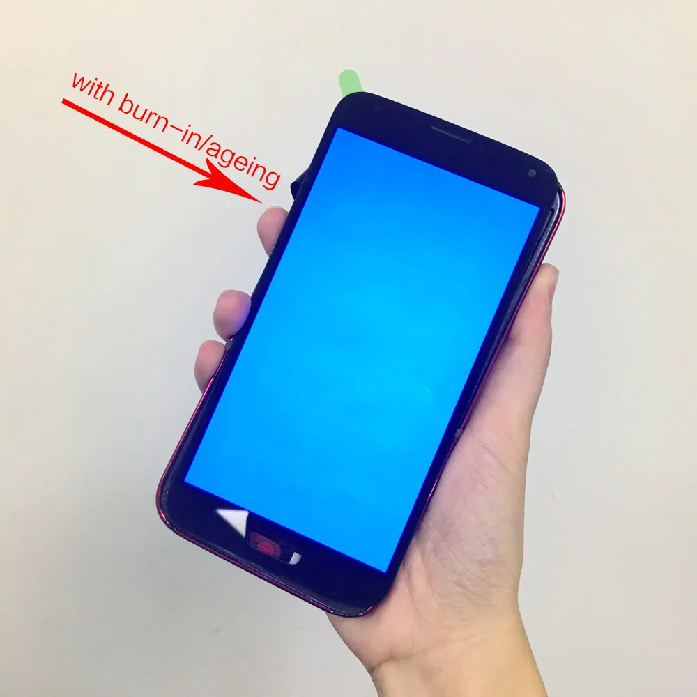 

Original Super AMOLED For SAMSUNG Galaxy S5 G900F G900H LCD display Touch Screen Digitizer Assembly with Adhesive