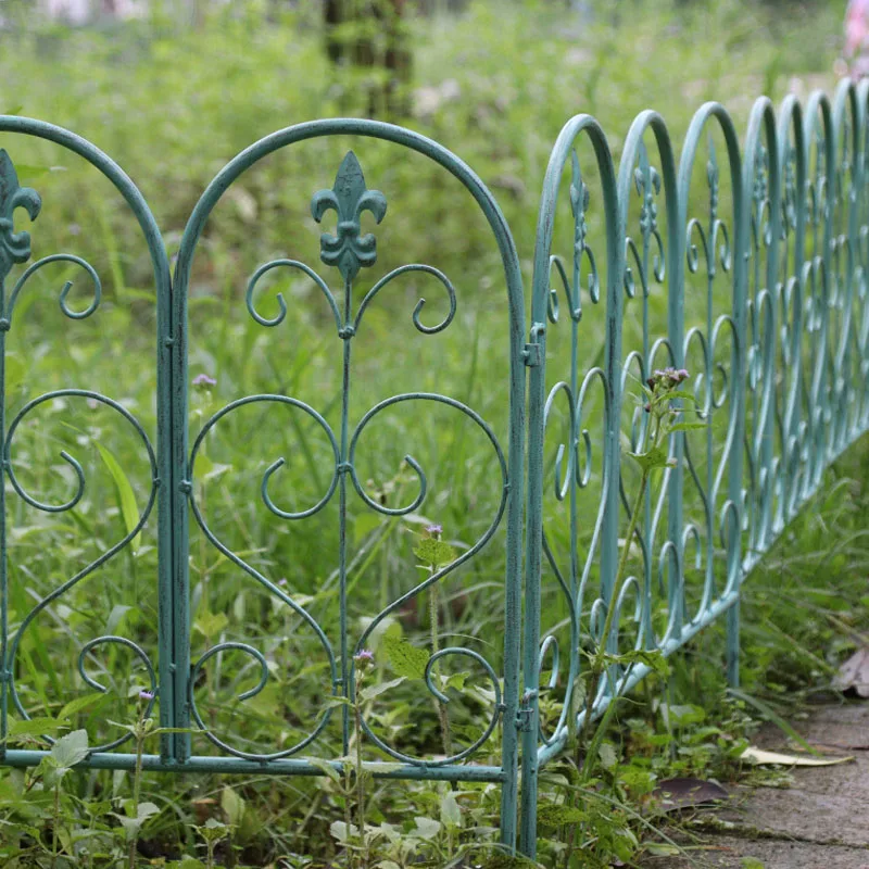 4 шт. железная художественная садовая ограда сделай сам набор ветвей и листьев