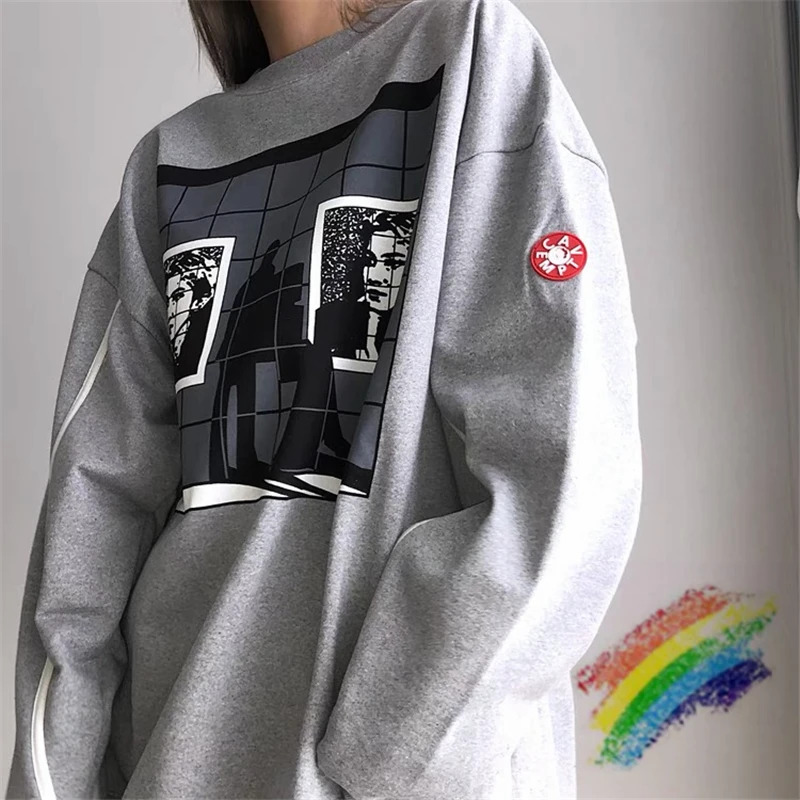 

Patchwork CAVEMPT C.E Crewneck Men Woman 1:1 High Quality Vintage Rib Stitching Sweatshirts Cav Empt Hoodies