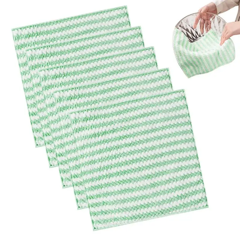 

5 шт., впитывающие салфетки для мытья стекла