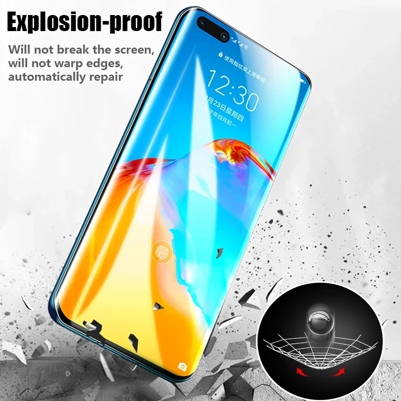 Гидрогелевая пленка 2 шт. для Huawei P50 P40 P30 P20 P10 Lite Pro Plus Защита экрана P Smart 2020 2019 2018 Z не