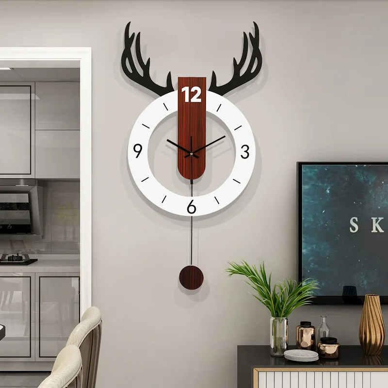 

Animal Nordic Wooden Wall Clock Vogue Modern Home Design Wall Clocks Round Kitchen Horloge Murale Wall Decoration Gift