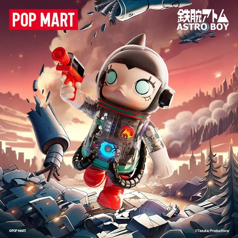 Фото POPMART MEGA SPACE MOLLY 400% ASTRO BOY Series: Модная коллекционная фигурка-сюрприз (случайный выбор), аниме-фигурка, игрушка, модель, украшение, кукла №3