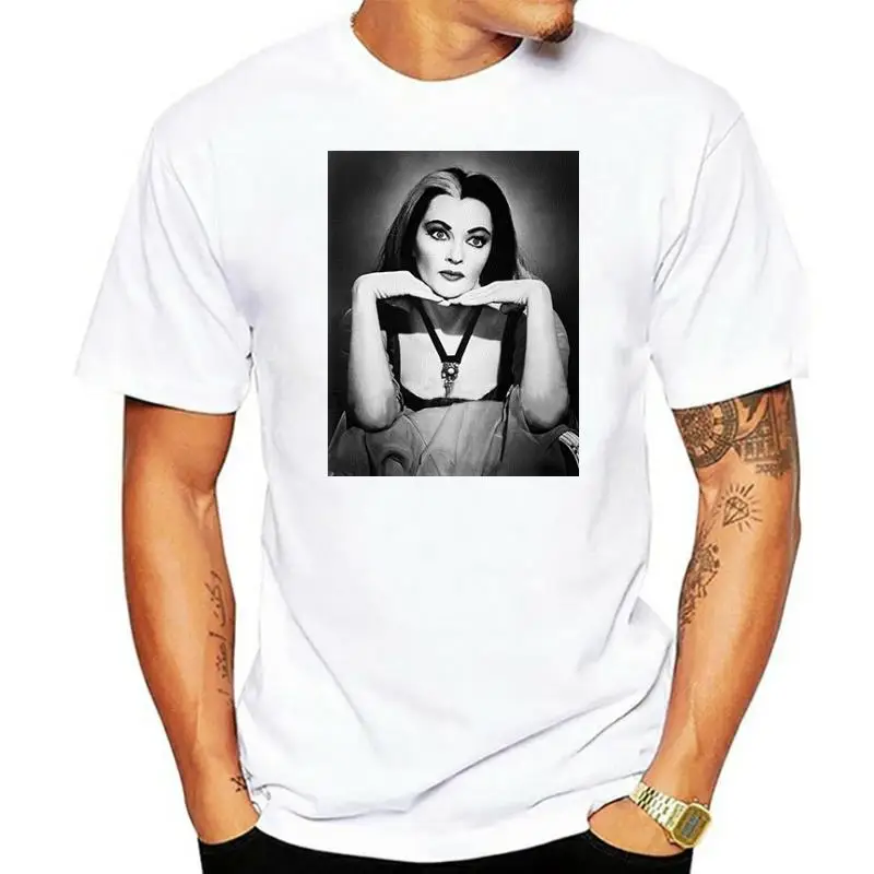 

LILLY MUNSTER T-SHIRT CLASSIC GOTH T-SHIRT ROCK NEW THE MUNSTERS SHIRT TEE