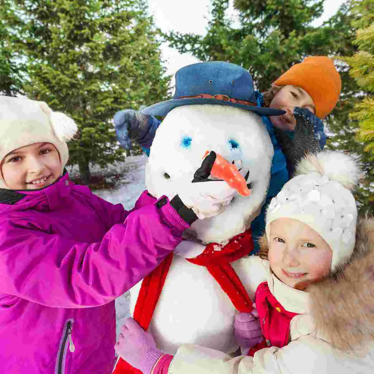 Миниатюрная модель морковного носа пластиковый снеговик рождественский декор