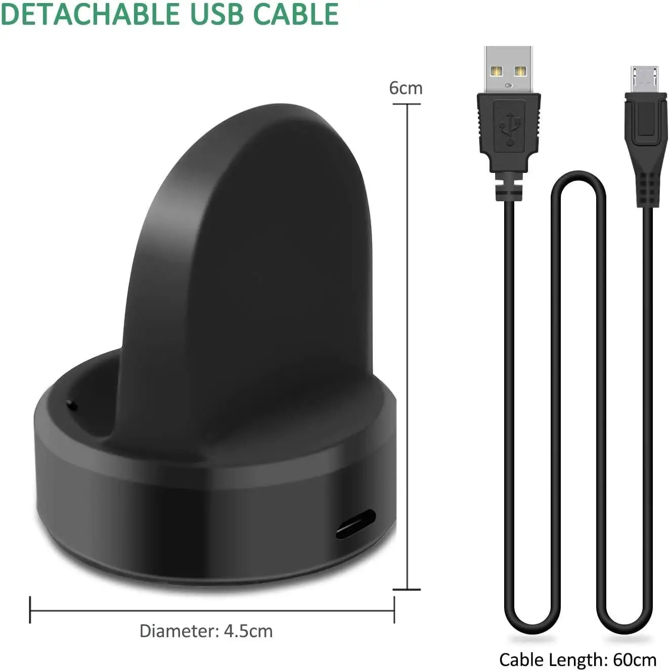 Зарядное устройство для часов Samsung Galaxy Watch Gear S3 беспроводная магнитная зарядная