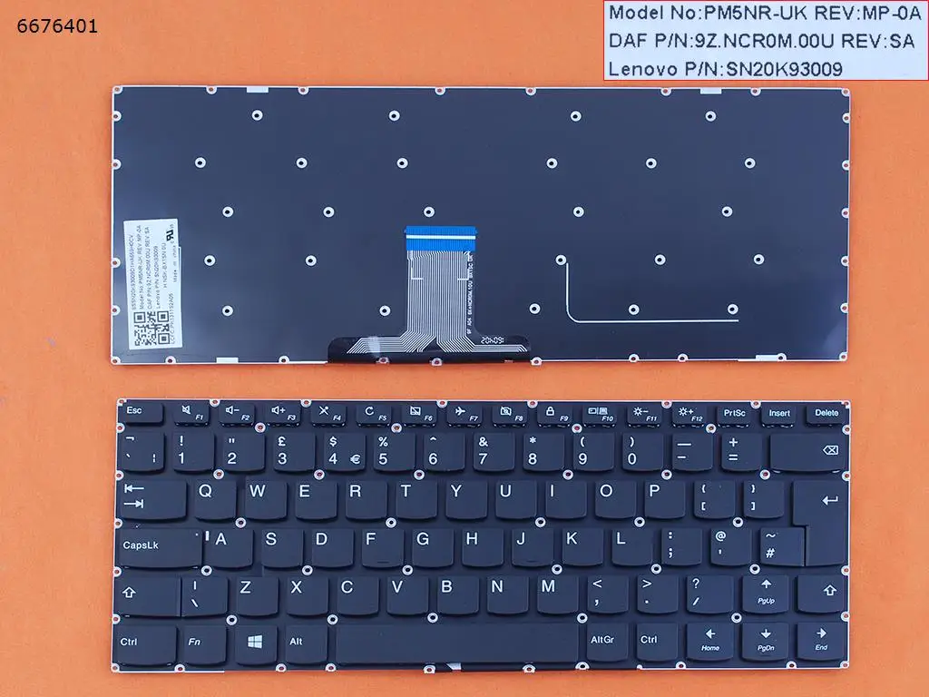 

Клавиатура для ноутбука lenovo Ideapad 310S-14 310S-14ISK 310s-14ast 310s-14ikb 510S-14IKB 510S-14IKB 510s-14isk 710S-14 черная без рамки