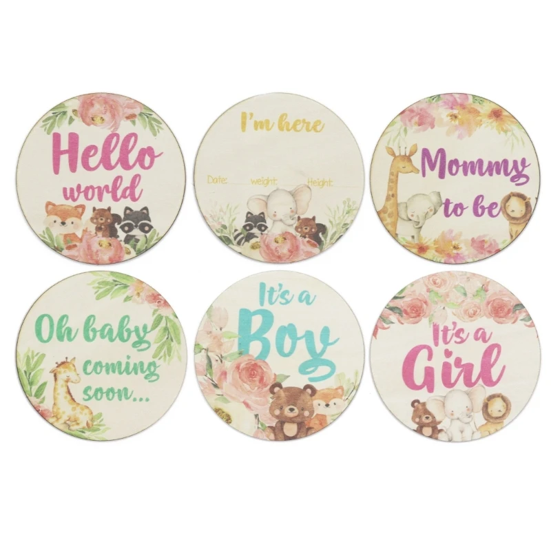 

Baby Milestone Cards Infant Monthly/Hello-world Cards in English/French/Spanish Photo Prop Discs Gift Set for Baby