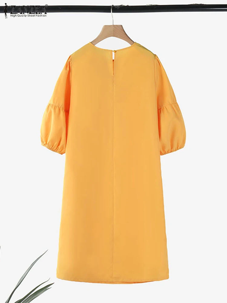 Модные халаты ZANZEA с рукавами-фонариками повседневные праздничные Женские