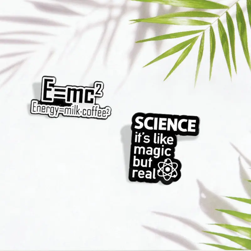 Наука — это магия но настоящая эмалированная булавка броши на заказ забавная