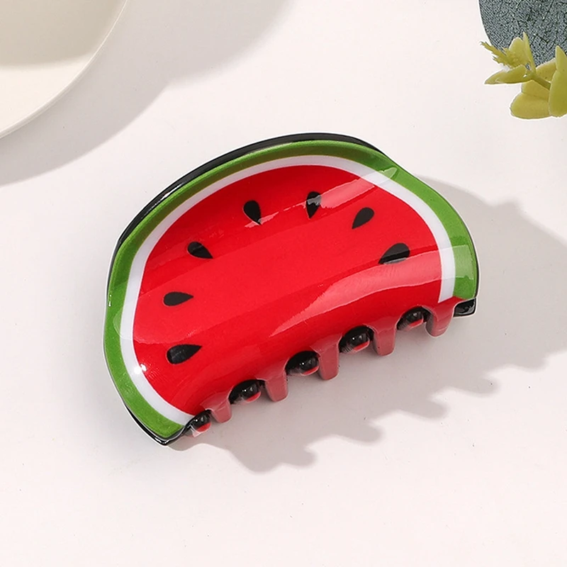 Заколка для волос в виде овощей и фруктов