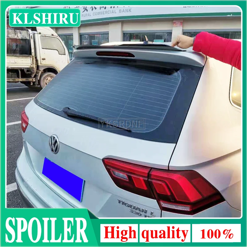 For Volkswagen Tiguan L r line Spoiler 2017 2018 Car Tail Wing Decoration ABS Plastic Unpainted Primer Rear Trunk Roof Spoiler