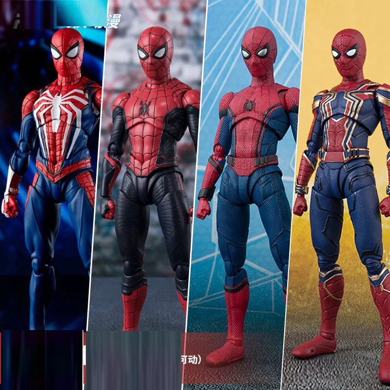 

Disney Spiderman Figure Marvel SHF Spider Man Action Figure Avengers Far Away From Home Series PS4 Spider Game Edition Toys Doll
