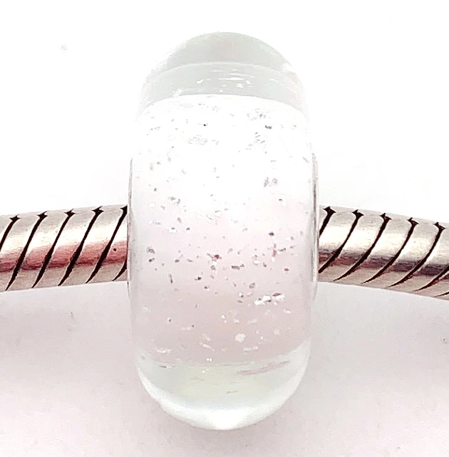 

JG51 100% S925 Sterling Silver Beads Murano GlassBeads Fit European Charms Bracelet DIY Jewelry LampWork Handmade