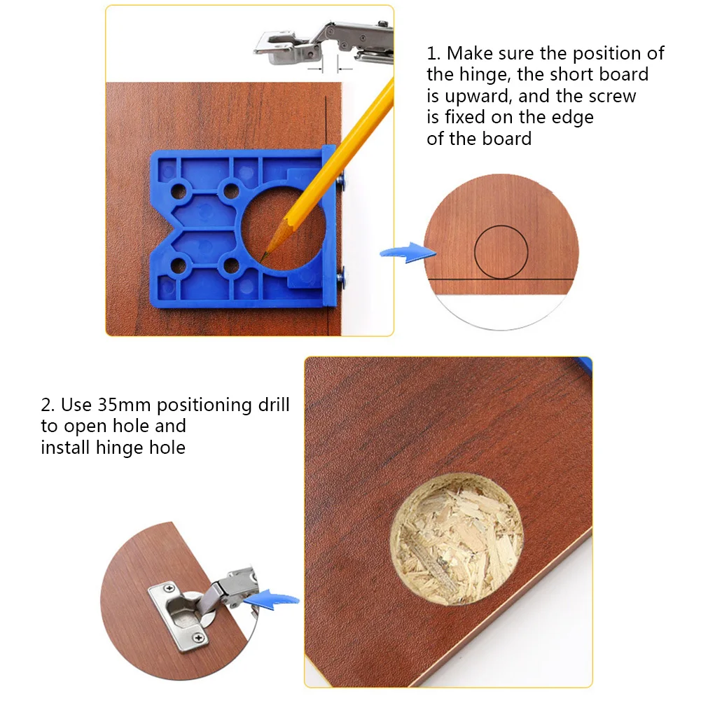 35 Мм Высокоточная Направляющая Для Сверла Деревообрабатывающего Инструмента