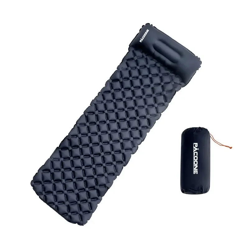 Туристический спальный коврик PACOONE складной с подушками пляжный для отдыха на