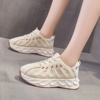 women sneakers fashion all match student thick soled sneakers breathable mesh casual running womens shoes 2022 autumn new