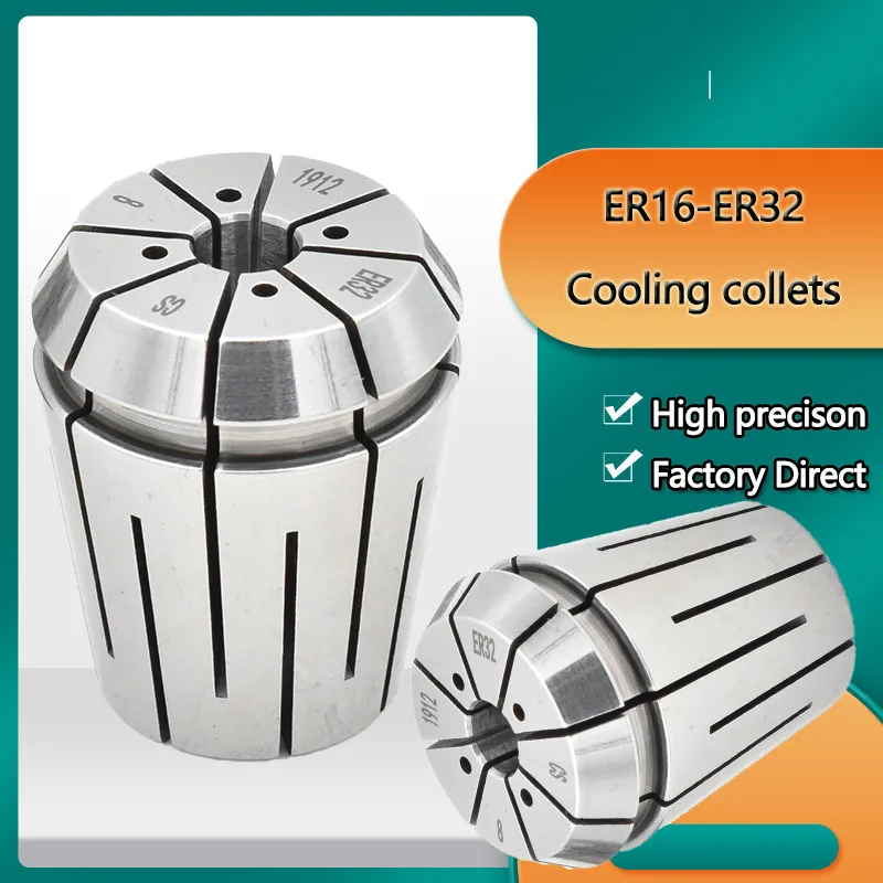 

Sealing Collets ER32 ER25 ER20 ER16 ERS Cooling Collets ERC End Plane Effluent Water Chilling Tools cnc machine tools