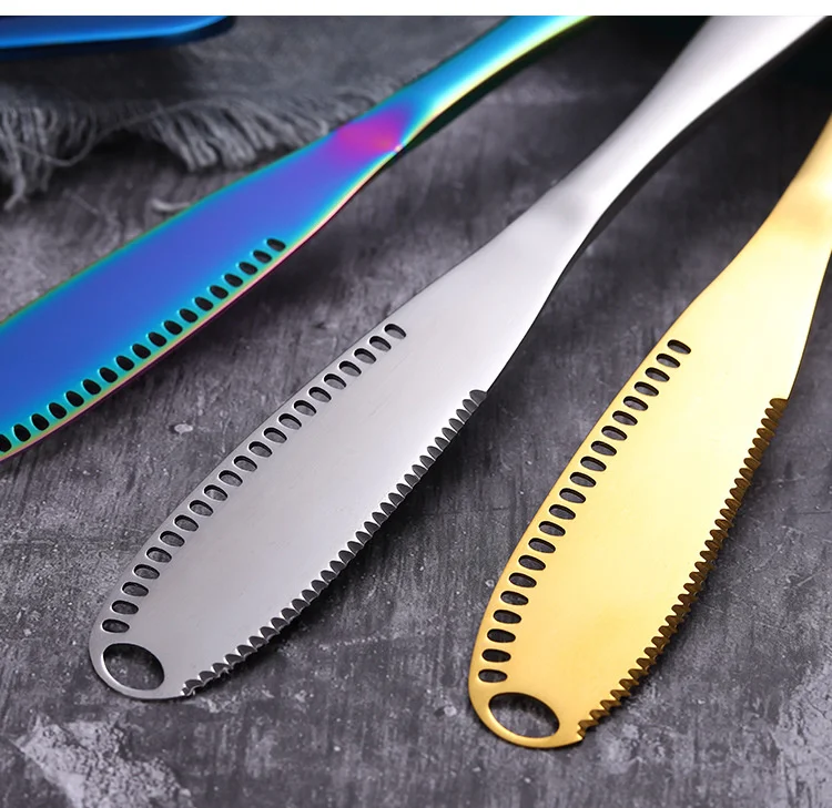 Нержавеющая сталь масло Ножи розовое золото сыр десертное варенье