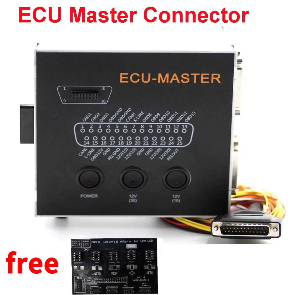 Программатор микросхем ECU Master Connector Tuni-ng Key Tool Code Immo Off Repair для Orange5 Xprog MPPS V21 VVDI CARPROG