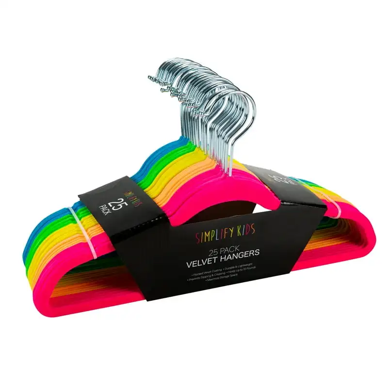 

Velvet Shirt Hangers, 25 Pack Organize Perchas ahorrar espacio armario Pan organizer rack Bag hanger Rattan wardrobe Room storag