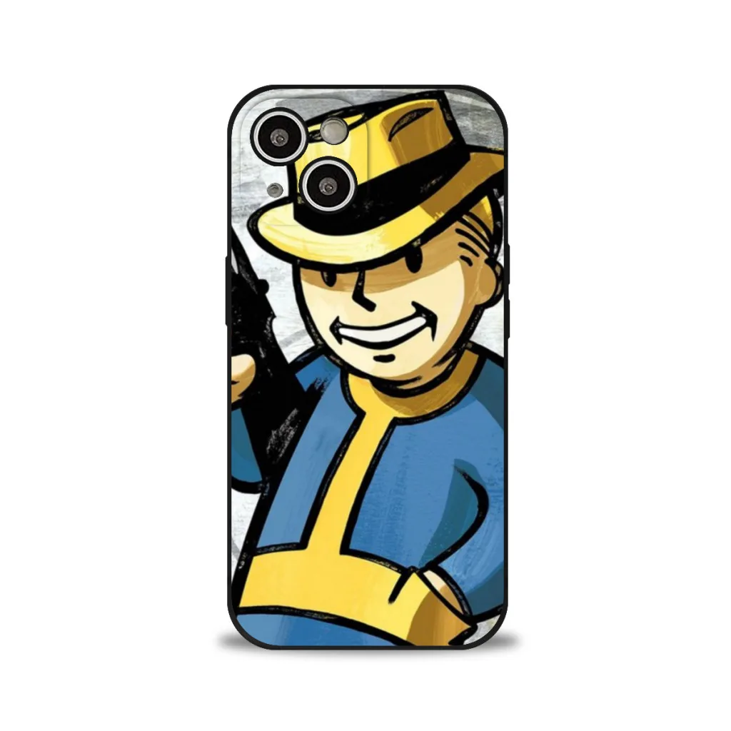 Чехол для телефона iPhone 15 Pro Max Plus мягкий силиконовый чехол S-Shelter Games F-FalloutS