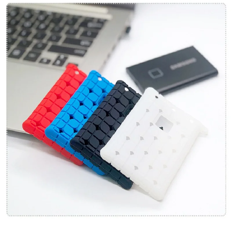 2023 NEW Soft Design Cover For Samsung T7 Touch/T7 Mobile Solid State Drive Case Hard Drive Capa Luxury Liquid Silicone Cover