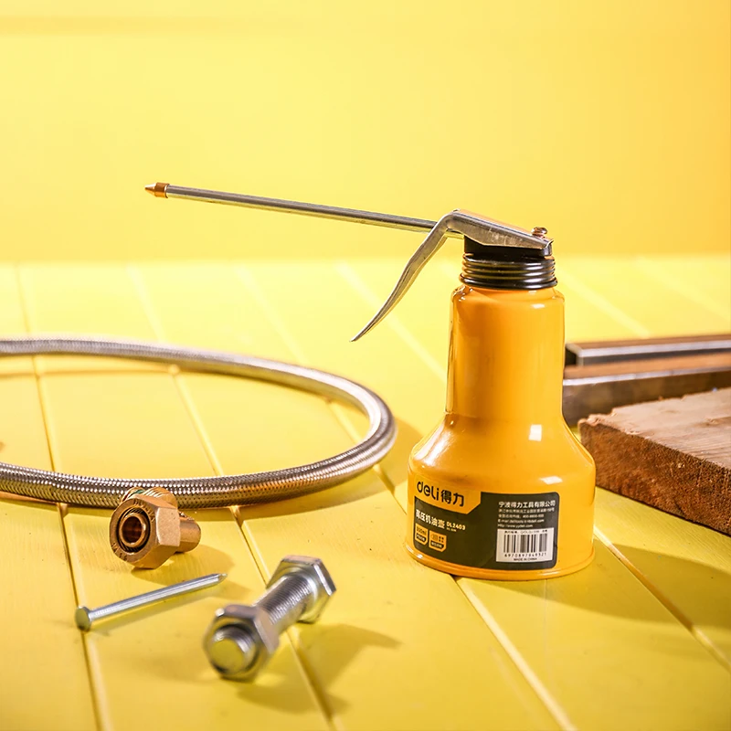 

Deli 1 Pcs Copper Gun Head Oil Can Auto Mechanic Repairs Portable Hand Tools 180/250/350/500ml Multiple Specifications Oil Pot