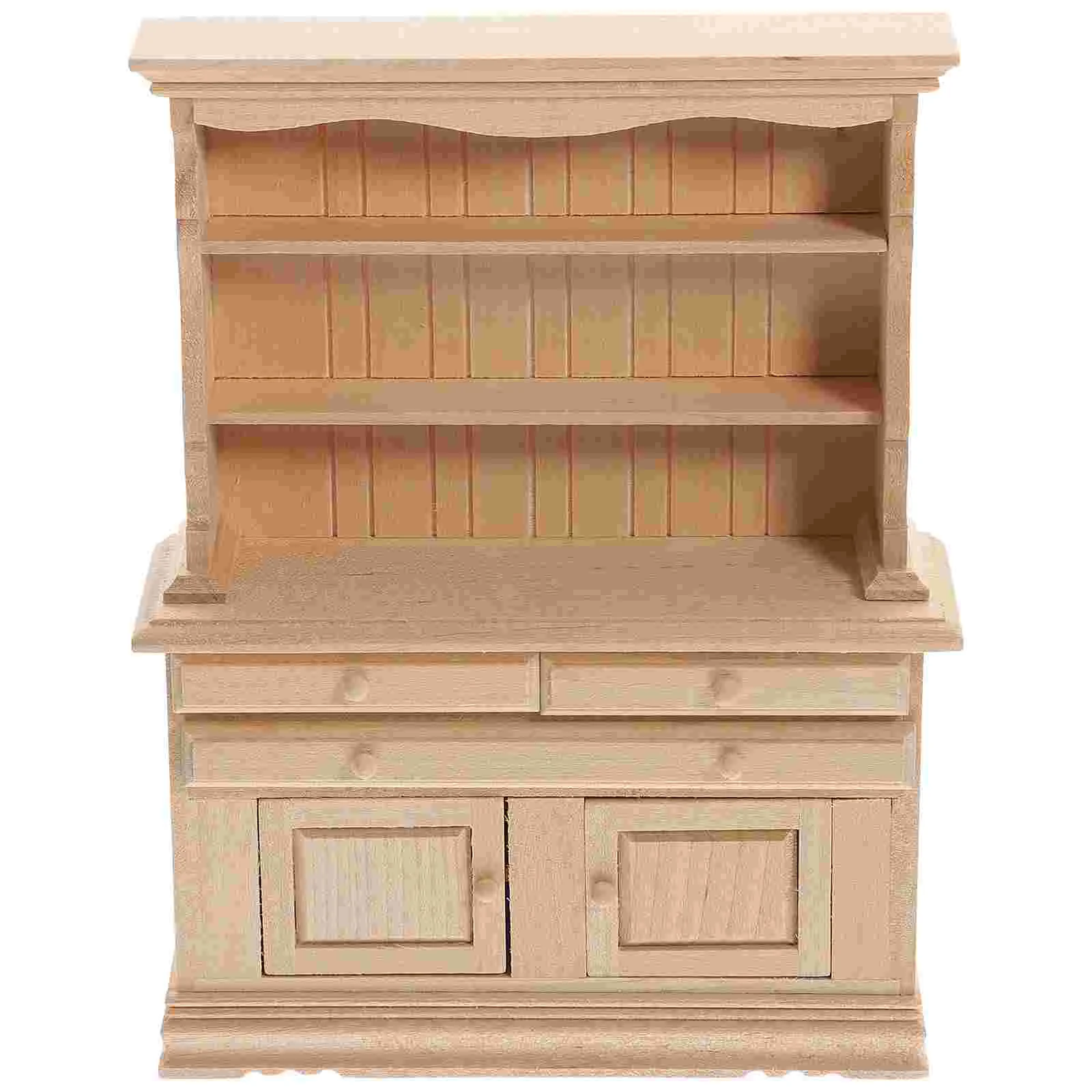 

Dollhouse Locker Simulate Storage Cabinet Mini Bookcase Furniture Wood Accessories Decorative Wardrobe Miniature Ornament