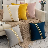velvet fabric 2pcslot cushion covers household square pillowcases home decor geometric printed for home living room
