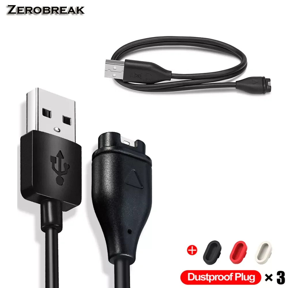 

Meter USB Charging Cable For Garmin Fenix 7 7S 7X 6 6S 6X 5 5S 5X Vivoactive 3 4 4S Venu 2 2S SQ With Dustproof Plug Cover