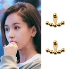 Модные индивидуальные двухсторонние простые регулируемые серьги-гвоздики для женщин и девочек