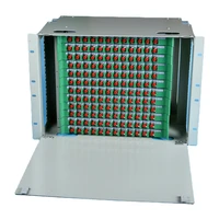 fiber optic patch panel distribution frame odf mural box 19 23 rack mountable 144 port