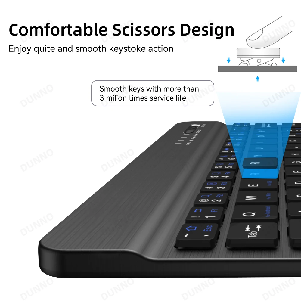 Беспроводная клавиатура с сенсорной панелью для iPad Samsung Xiaomi Huawei Lenovo Teclado iOS Android
