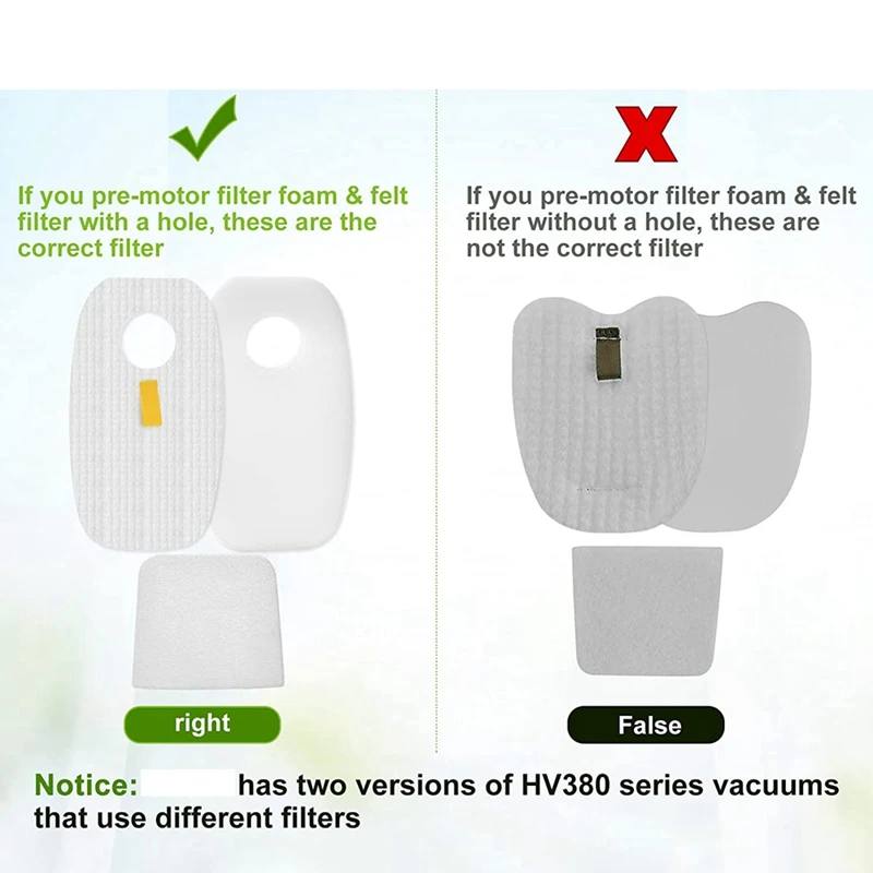 Сменный комплект предварительных и постфильтров для Shark Ro-Cket Duoclean HV380 HV381 HV382 HV383